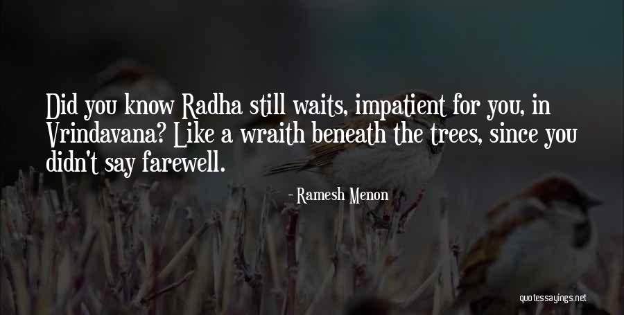 Radha Quotes By Ramesh Menon