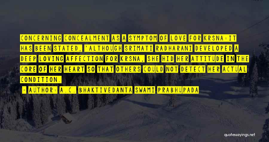 Radharani Quotes By A.C. Bhaktivedanta Swami Prabhupada