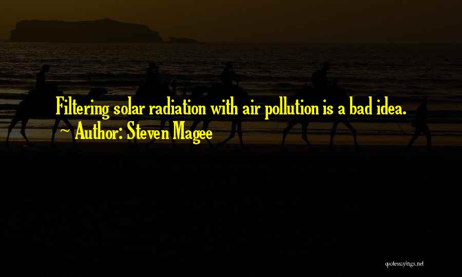 Radiation Pollution Quotes By Steven Magee