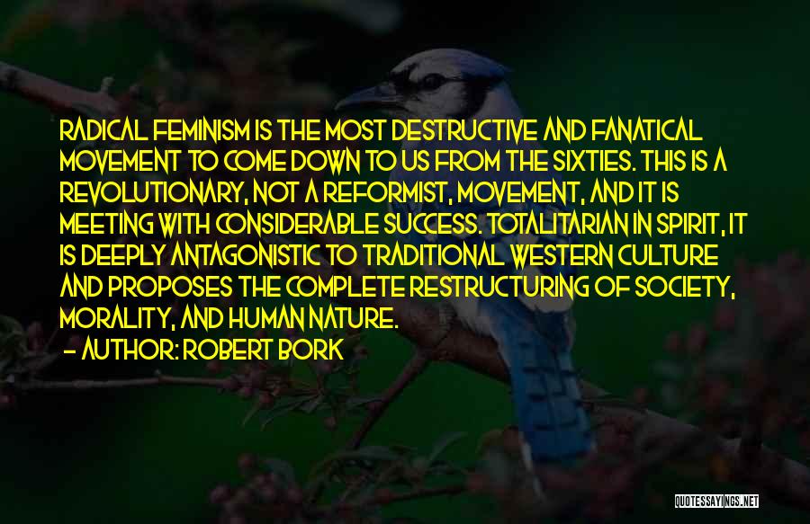 Radical Feminist Quotes By Robert Bork