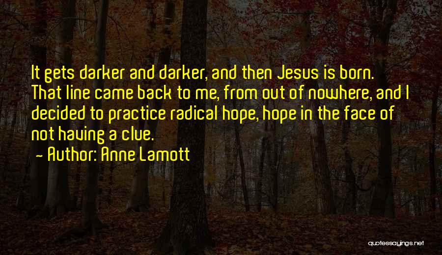 Radical Jesus Quotes By Anne Lamott