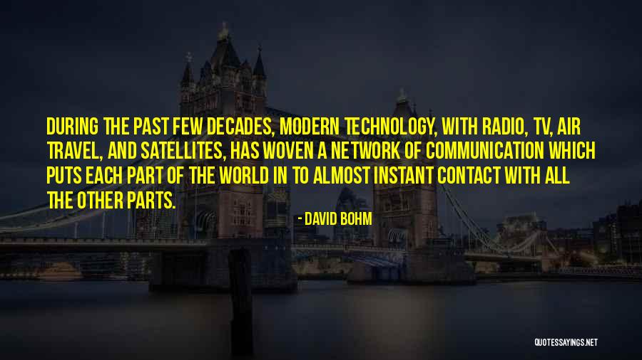 Radio Communication Quotes By David Bohm