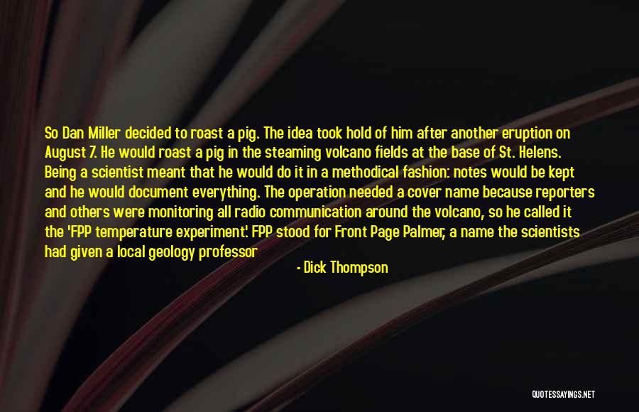 Radio Communication Quotes By Dick Thompson