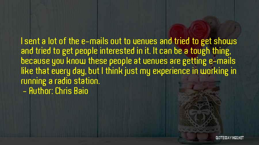 Radio Station Quotes By Chris Baio