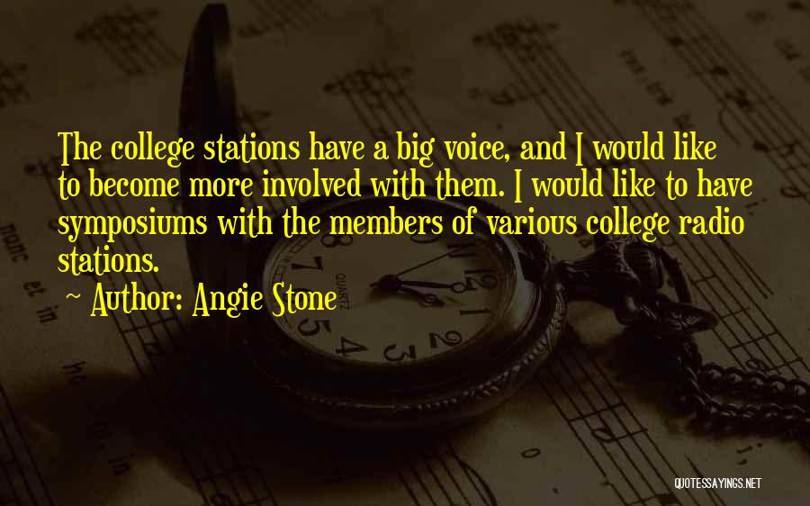 Radio Stations Quotes By Angie Stone