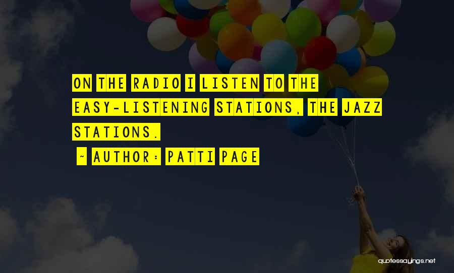 Radio Stations Quotes By Patti Page