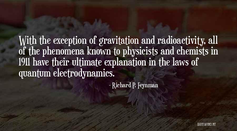 Radioactivity Quotes By Richard P. Feynman