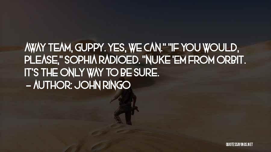 Radioed A Quotes By John Ringo