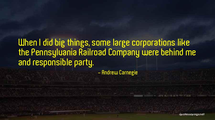 Railroads Quotes By Andrew Carnegie