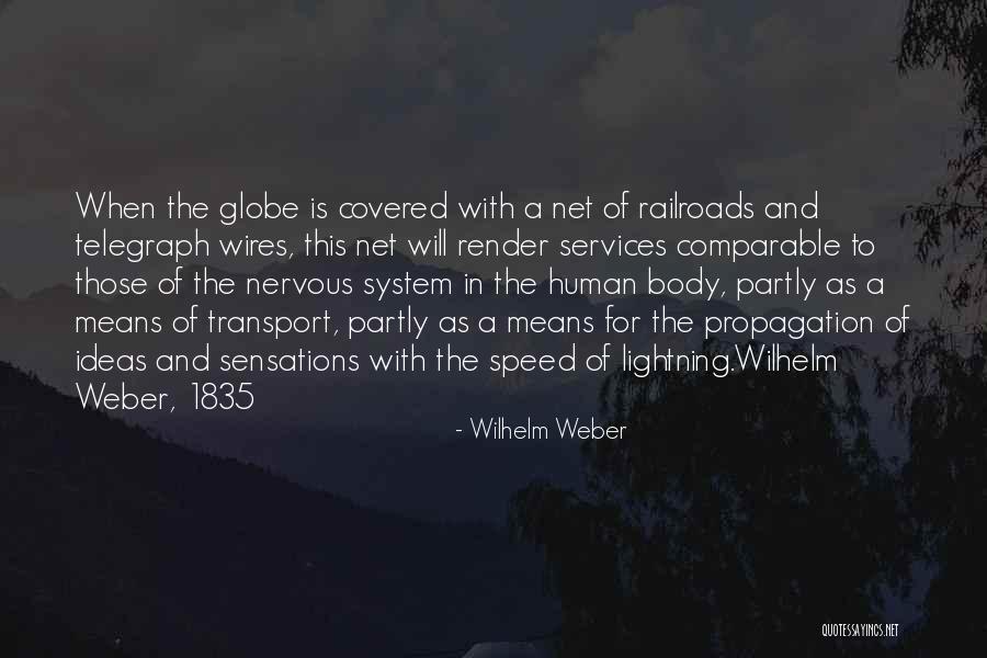 Railroads Quotes By Wilhelm Weber