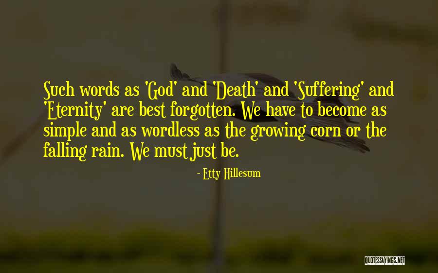 Rain And Death Quotes By Etty Hillesum