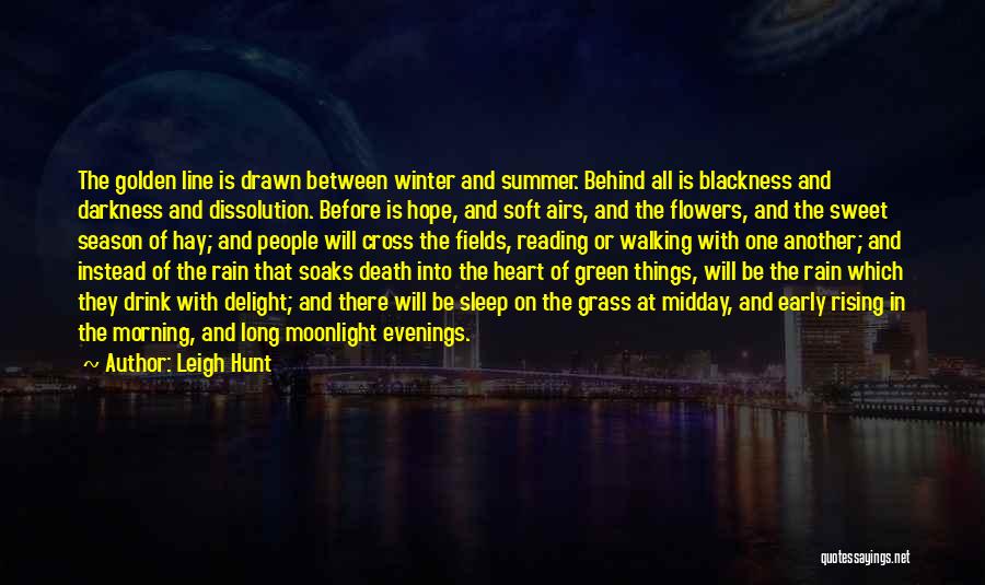 Rain And Death Quotes By Leigh Hunt