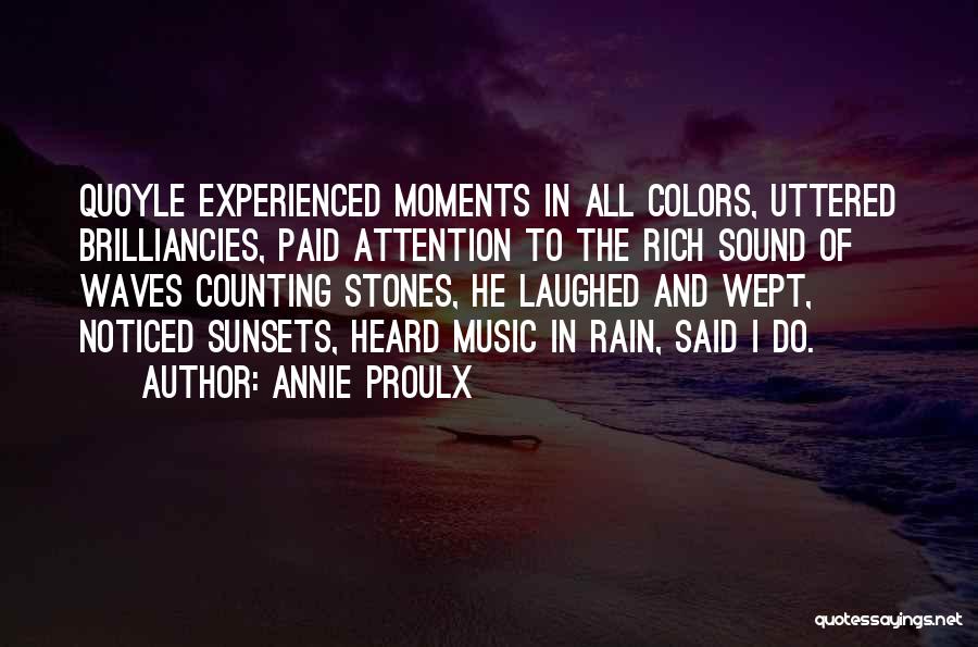 Rain And Music Quotes By Annie Proulx