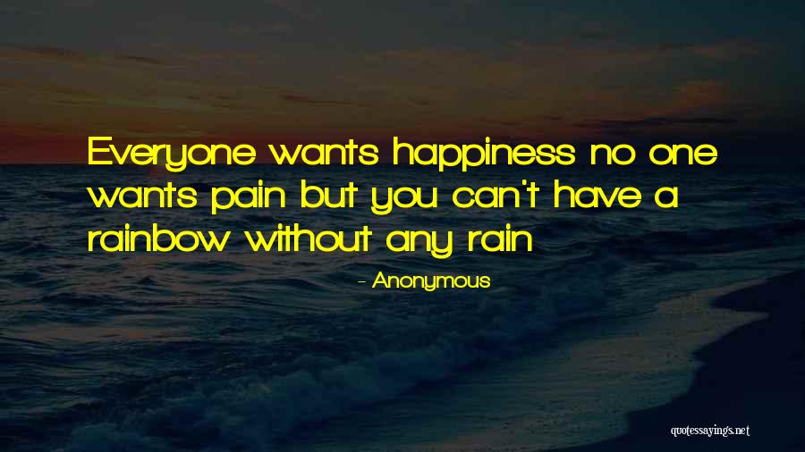 Rain And Rainbow Quotes By Anonymous