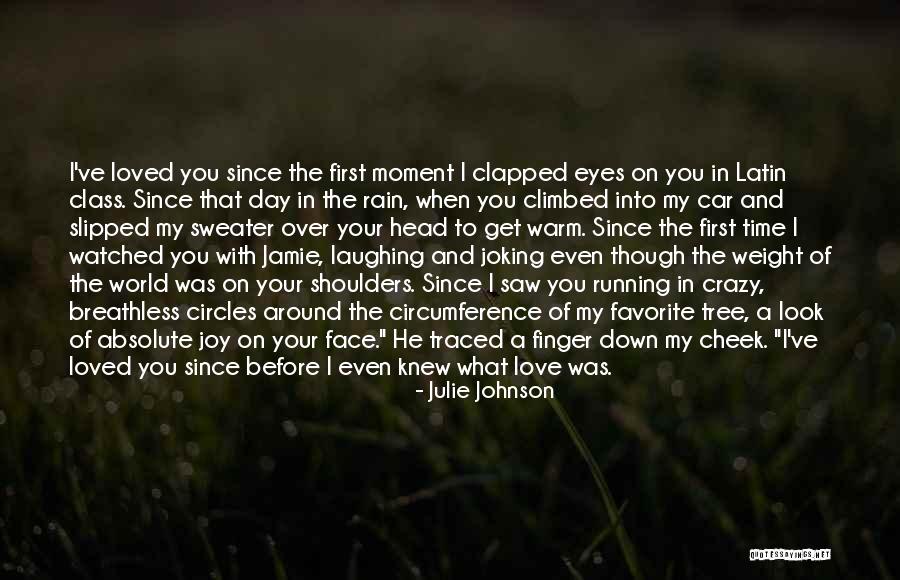 Rain And Running Quotes By Julie Johnson