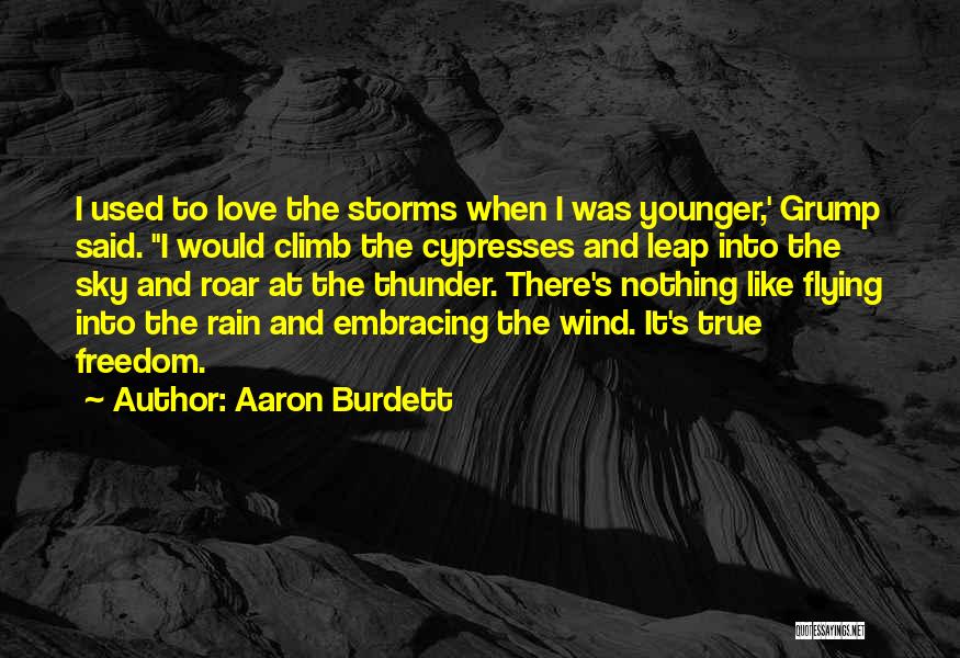 Rain And Storms Quotes By Aaron Burdett