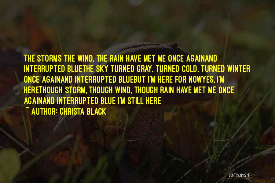 Rain And Storms Quotes By Christa Black