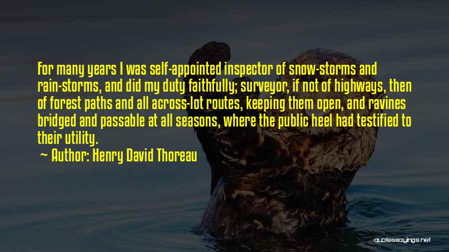 Rain And Storms Quotes By Henry David Thoreau