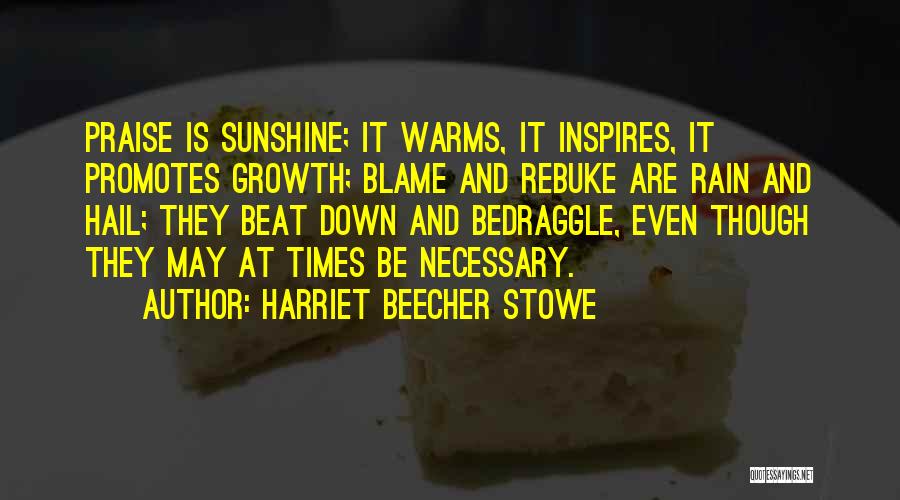 Rain And Sunshine Quotes By Harriet Beecher Stowe