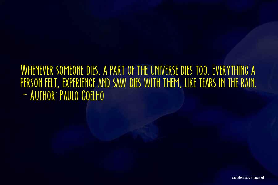 Rain And Tears Quotes By Paulo Coelho