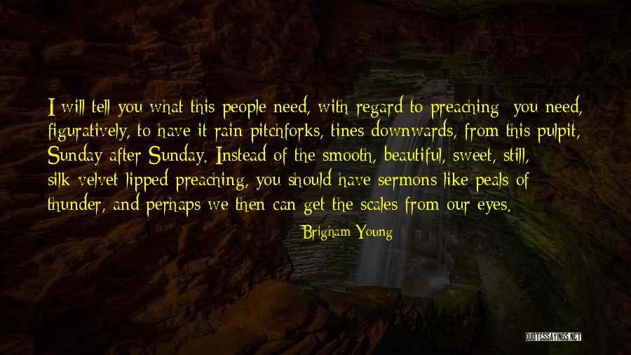 Rain And Thunder Quotes By Brigham Young