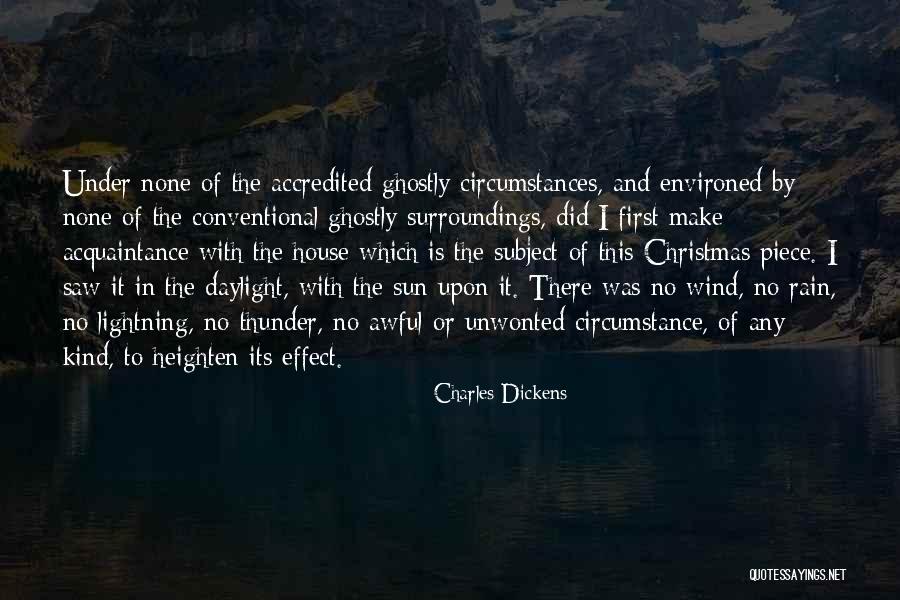 Rain And Thunder Quotes By Charles Dickens