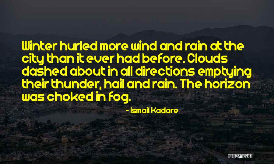 Rain And Thunder Quotes By Ismail Kadare