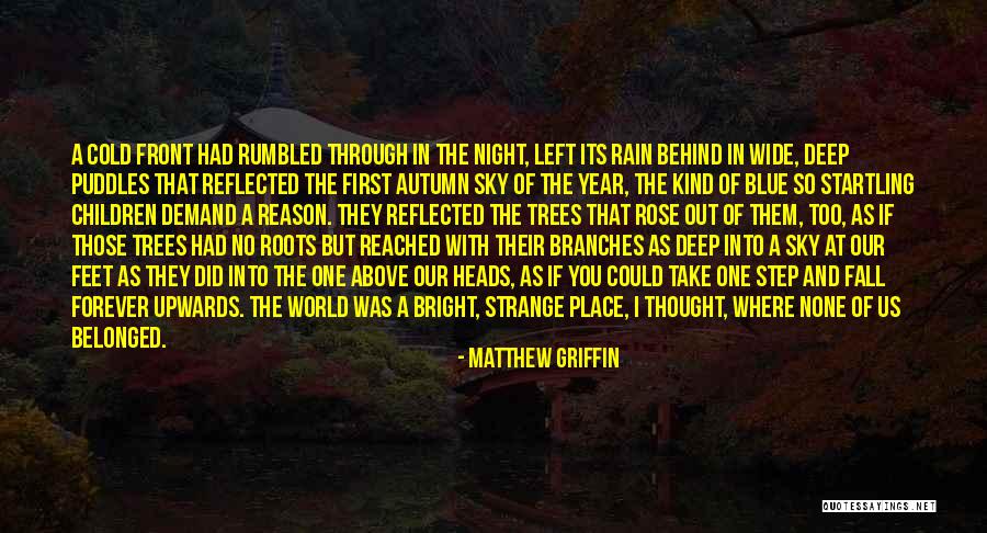 Rain And Trees Quotes By Matthew Griffin