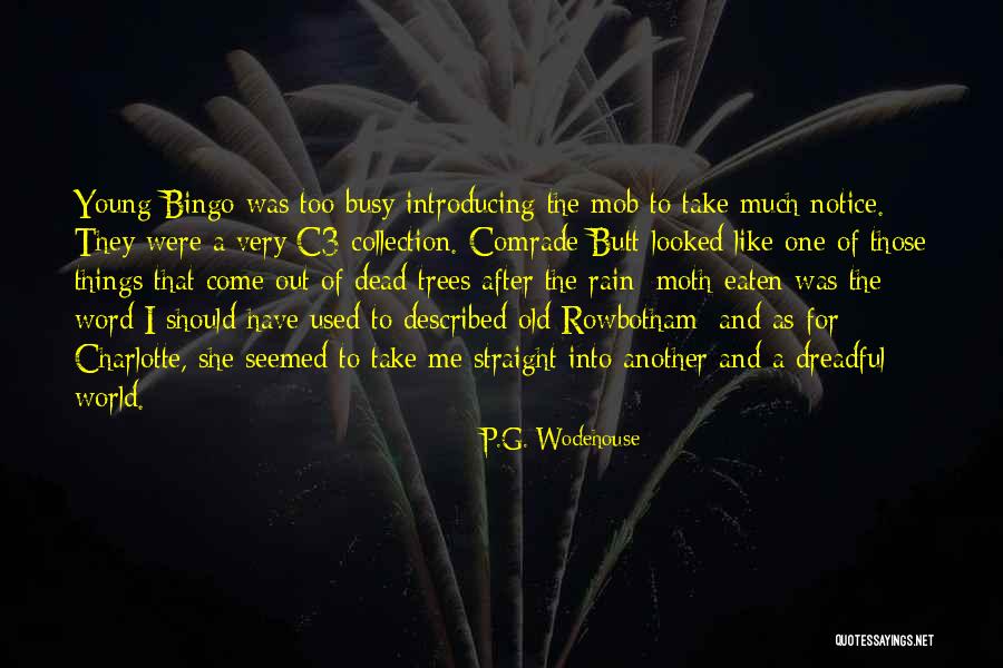 Rain And Trees Quotes By P.G. Wodehouse Rain And Trees Quotes By P.G. Wodehouse