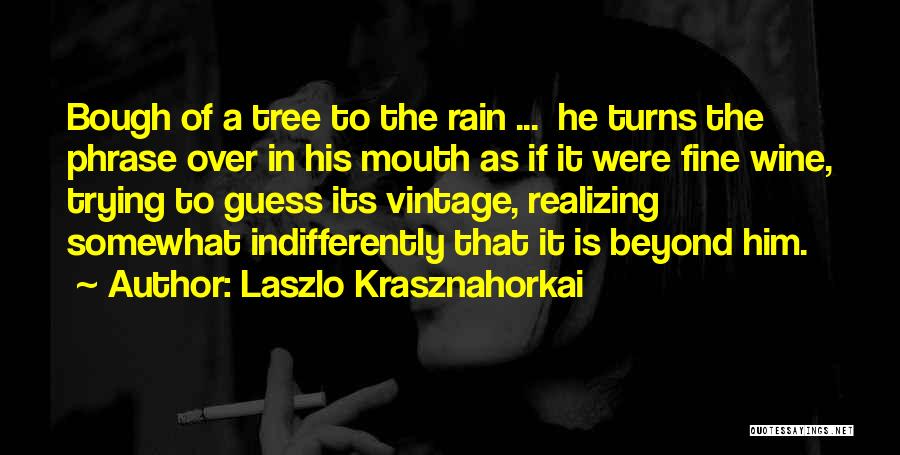 Rain And Wine Quotes By Laszlo Krasznahorkai