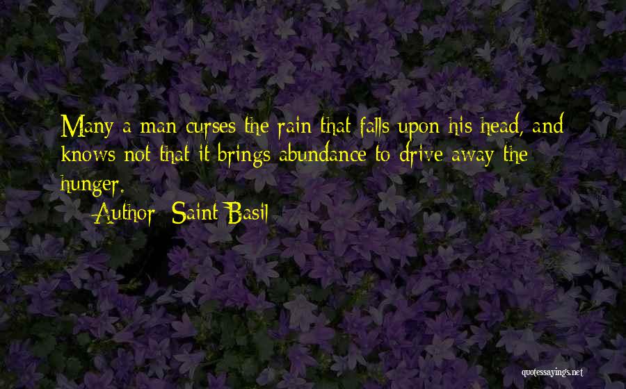Rain Brings Quotes By Saint Basil