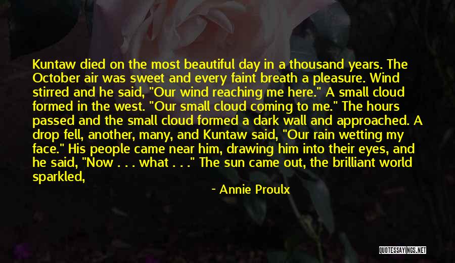 Rain Cloud Quotes By Annie Proulx Rain Cloud Quotes By Annie Proulx