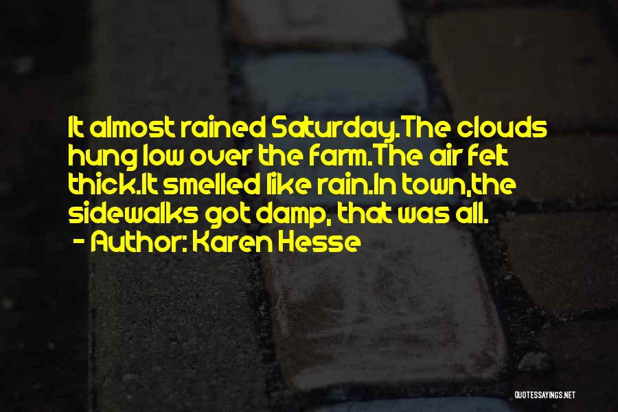 Rain Clouds Quotes By Karen Hesse