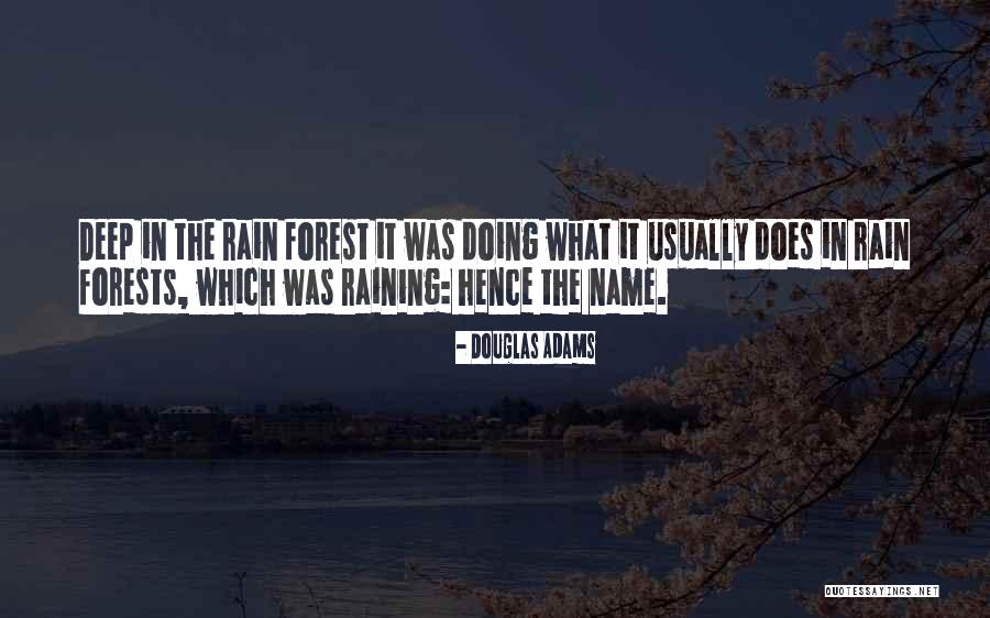 Rain Forests Quotes By Douglas Adams Rain Forests Quotes By Douglas Adams