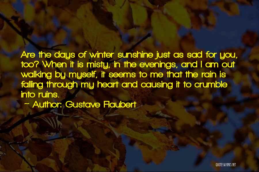 Rain In Winter Quotes By Gustave Flaubert