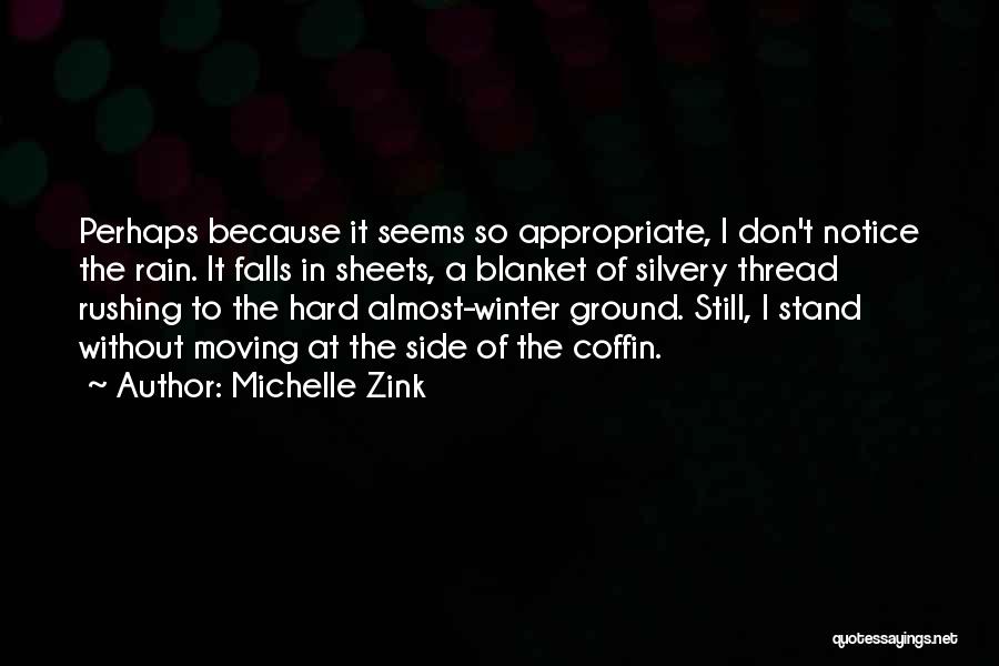Rain In Winter Quotes By Michelle Zink