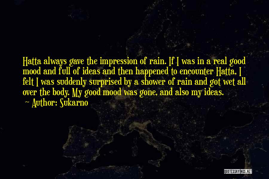 Rain Shower Quotes By Sukarno