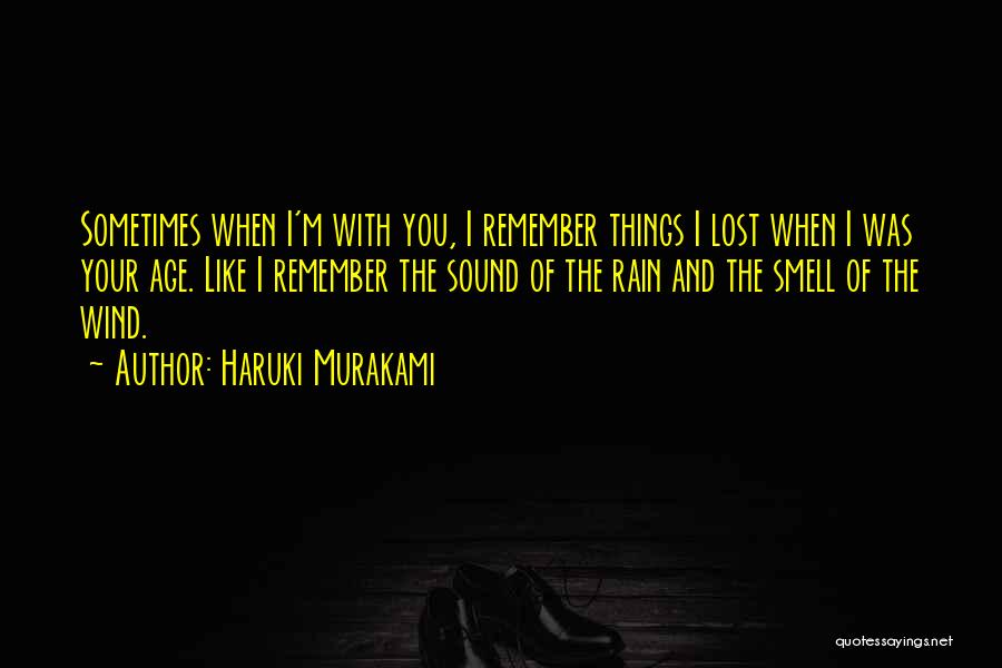 Rain Smell Quotes By Haruki Murakami