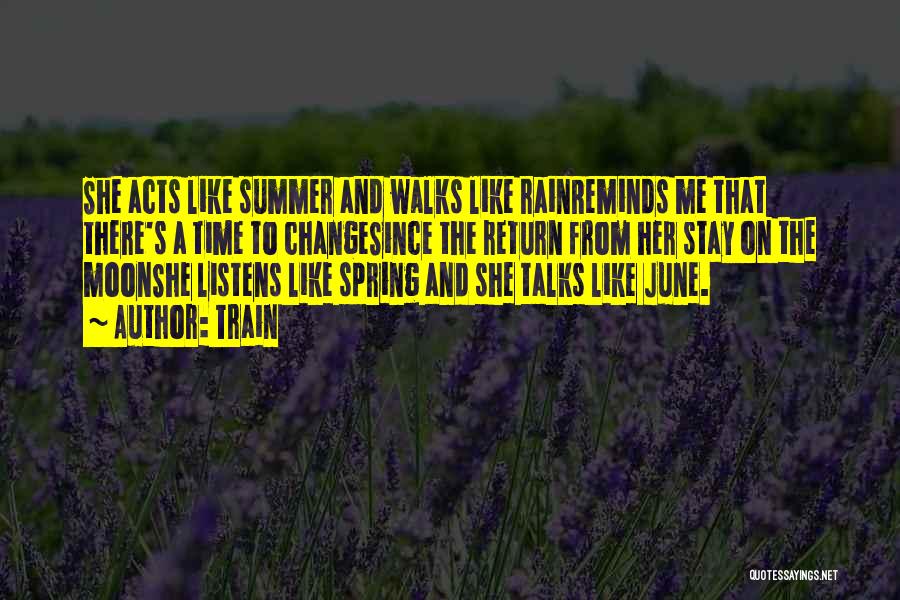 Rain Song Quotes By Train