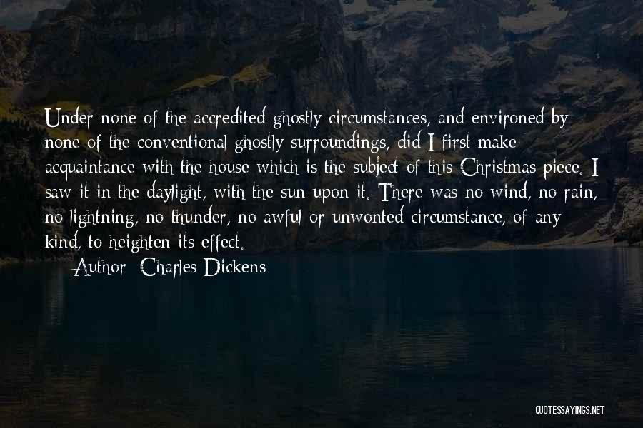 Rain Thunder And Lightning Quotes By Charles Dickens