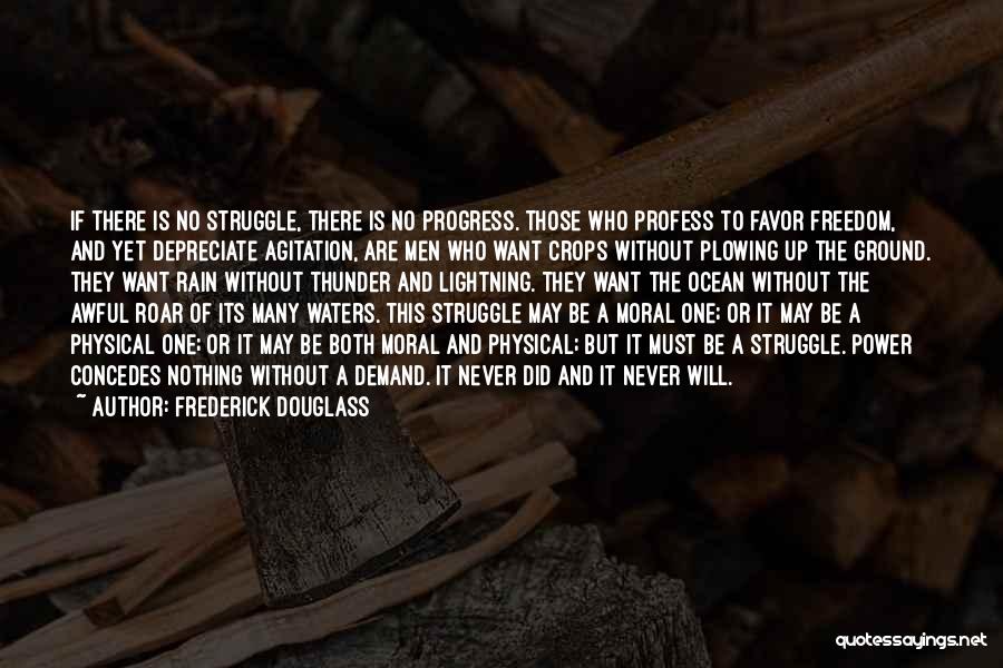 Rain Thunder And Lightning Quotes By Frederick Douglass