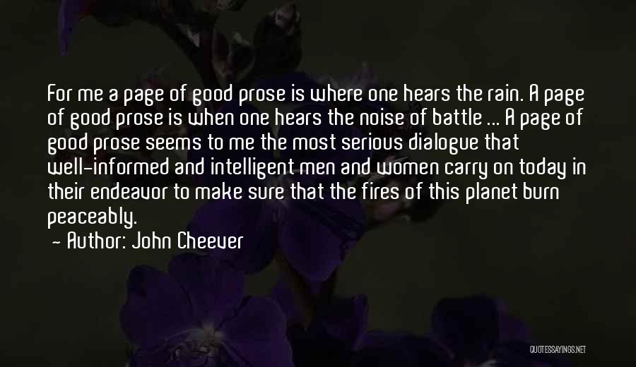 Rain Today Quotes By John Cheever