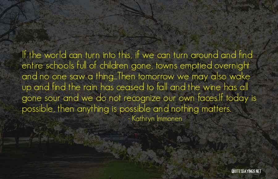 Rain Today Quotes By Kathryn Immonen Rain Today Quotes By Kathryn Immonen