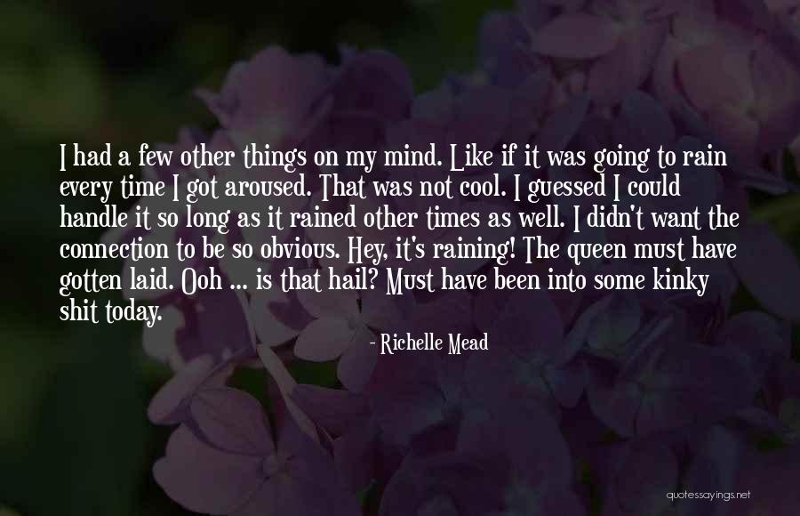 Rain Today Quotes By Richelle Mead Rain Today Quotes By Richelle Mead