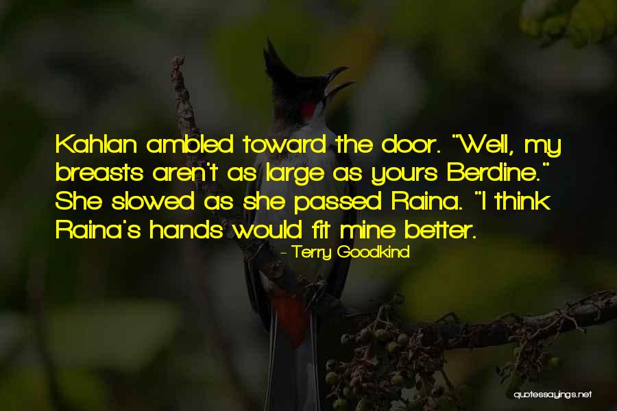 Raina Quotes By Terry Goodkind Raina Quotes By Terry Goodkind