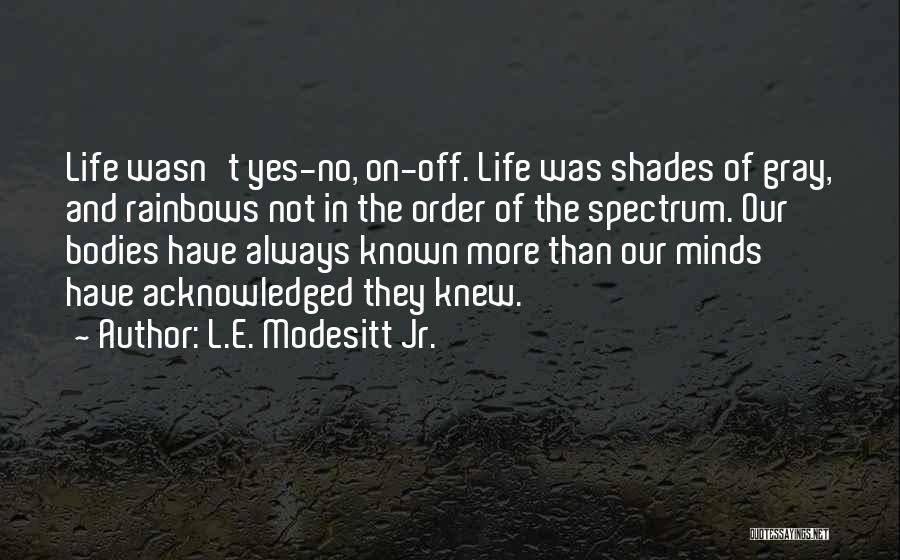 Rainbows And Life Quotes By L.E. Modesitt Jr.
