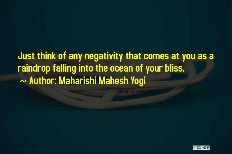 Raindrop Quotes By Maharishi Mahesh Yogi