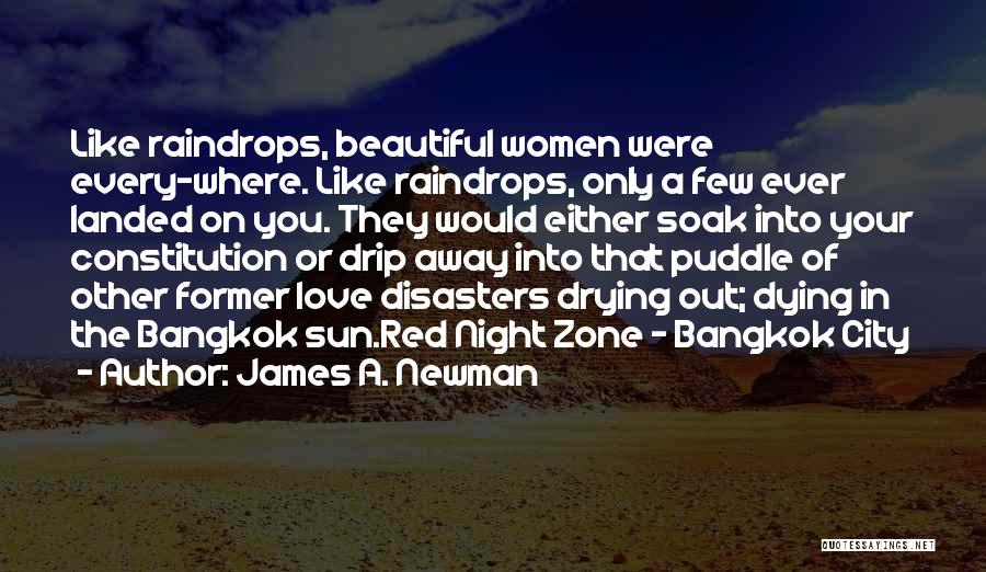 Raindrops And Love Quotes By James A. Newman