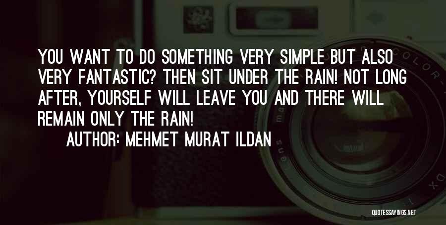 Rainfall Quotes By Mehmet Murat Ildan