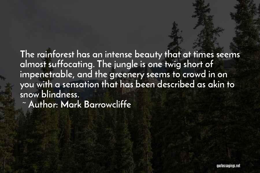 Rainforest Beauty Quotes By Mark Barrowcliffe